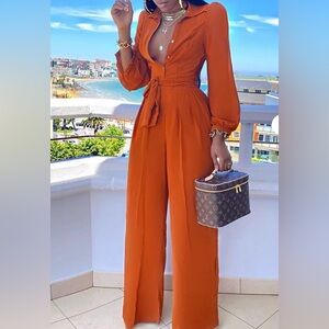 🧡Fashion Nova Congac Pantsuit🧡